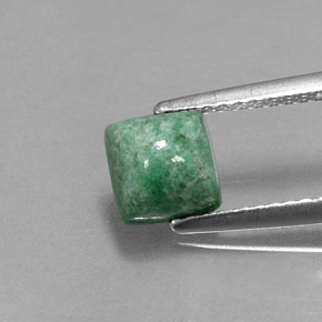 Maw-sit-sit vert naturelle carré, 1,51 ct, opaque