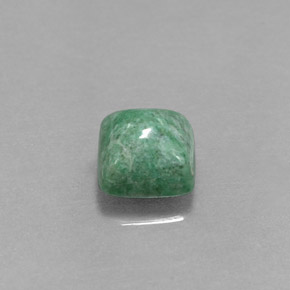 Maw-sit-sit vert naturelle carré, 1,51 ct, opaque