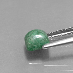 Maw-sit-sit vert naturelle carré, 1,51 ct, opaque