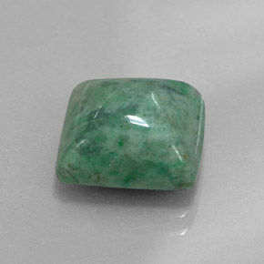 Maw-sit-sit vert naturelle baguette, 6,10 ct, opaque