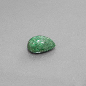 Maw-sit-sit vert naturelle en forme de poire, 3,83 ct, opaque