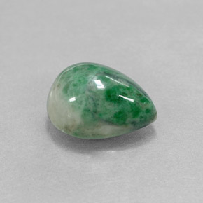 Maw-Sit-Sit Vert naturelle En forme de poire, 3.94 ct, Opaque