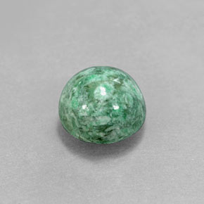 Maw-sit-sit vert naturelle coupe roude, 3,18 ct, opaque