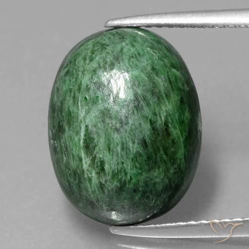 11.05ct Naturel Vert foncé Maw-Sit-Sit, ovale, Opaque