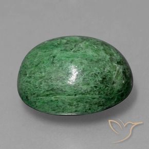 Maw-Sit-Sit Vert pin naturelle ovale, 12.12 ct, Opaque