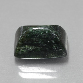Maw-sit-sit vert naturelle baguette, 6,22 ct, opaque