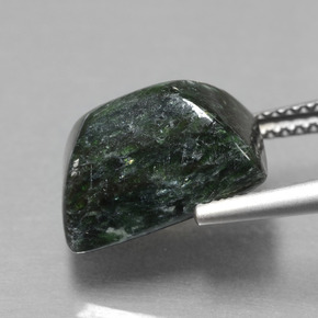 Maw-sit-sit vert naturelle baguette, 6,22 ct, opaque