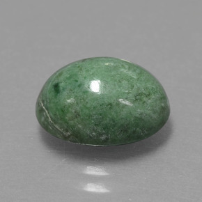 Maw-sit-sit vert naturelle coupe ovale, 4,08 ct, opaque