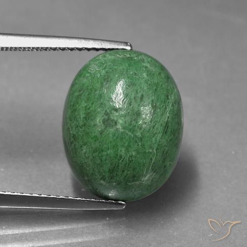 10.46ct Naturel Vert moyen Maw-Sit-Sit, ovale, Opaque