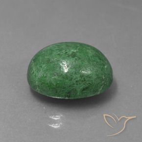 Maw-Sit-Sit Vert moyen naturelle ovale, 10.46 ct, Opaque