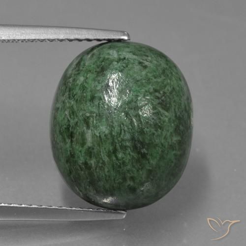 13.37ct Naturel Vert pin pâle Maw-Sit-Sit, ovale, Opaque