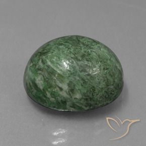 Maw-Sit-Sit Vert grisâtre profond naturelle ovale, 14.49 ct, Opaque