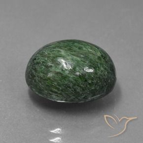 Maw-Sit-Sit Vert grisâtre profond naturelle ovale, 10.86 ct, Opaque