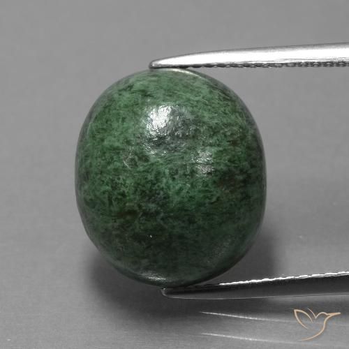 14.06ct Naturel Vert moyen Maw-Sit-Sit, ovale, Opaque