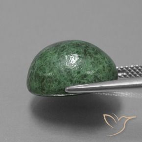 Maw-Sit-Sit Vert moyen naturelle ovale, 14.06 ct, Opaque