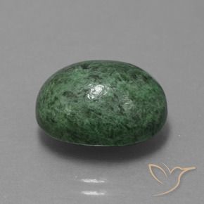 Maw-Sit-Sit Vert terreux naturelle ovale, 11.86 ct, Opaque