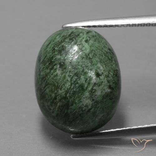 15.84ct Naturel Vert terreux Maw-Sit-Sit, ovale, Opaque