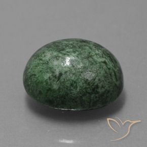 Maw-Sit-Sit Vert terreux naturelle ovale, 15.84 ct, Opaque