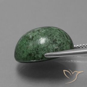 Maw-Sit-Sit Vert terreux naturelle ovale, 15.84 ct, Opaque
