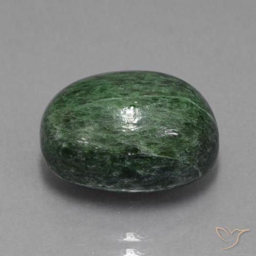 Maw-Sit-Sit Vert terreux naturelle ovale, 13.40 ct, Opaque