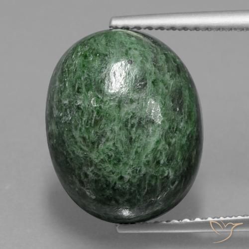 9.69ct Naturel Vert pin pâle Maw-Sit-Sit, ovale, Opaque
