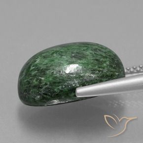 Maw-Sit-Sit Vert pin pâle naturelle ovale, 9.69 ct, Opaque