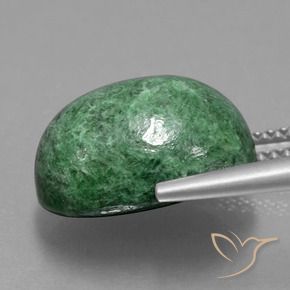 Maw-Sit-Sit Vert moyen naturelle ovale, 11.25 ct, Opaque
