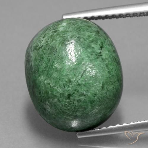 11.99ct Naturel Vert moyen Maw-Sit-Sit, ovale, Opaque