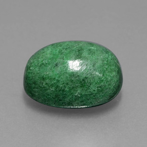 Maw-sit-sit vert naturelle coupe ovale, 9,30 ct, opaque