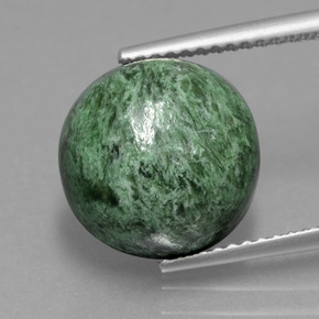 Maw-Sit-Sit Vert naturelle Coupe roude, 8.55 ct, Opaque