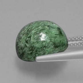 Maw-Sit-Sit Vert naturelle Coupe roude, 8.55 ct, Opaque