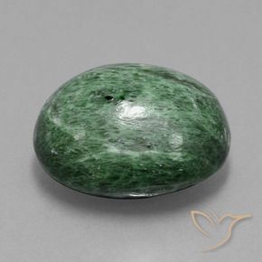 Maw-Sit-Sit Vert moyen naturelle ovale, 13.09 ct, Opaque