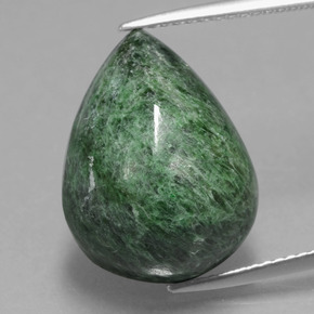 Maw-Sit-Sit Vert naturelle En forme de poire, 14.60 ct, Opaque