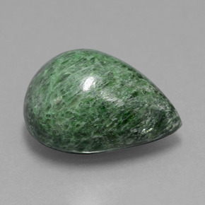Maw-Sit-Sit Vert naturelle En forme de poire, 14.60 ct, Opaque