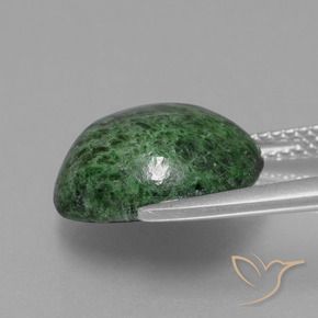 Maw-sit-sit vert naturelle coupe roude, 8,01 ct, opaque