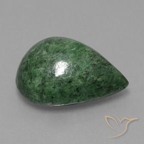 Maw-Sit-Sit Vert pin naturelle En forme de poire, 8.66 ct, Opaque