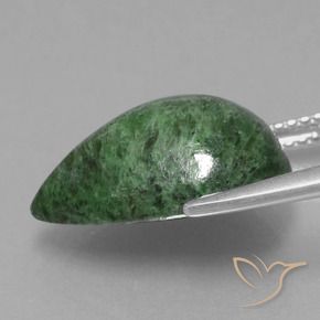 Maw-Sit-Sit Vert pin naturelle En forme de poire, 8.66 ct, Opaque