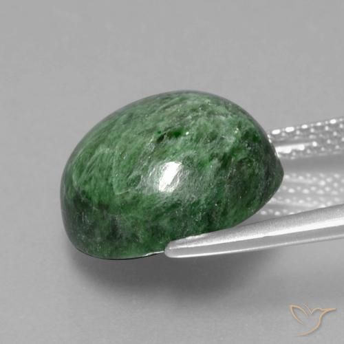 Maw-Sit-Sit Vert moyen naturelle Tour, 9.17 ct, Opaque