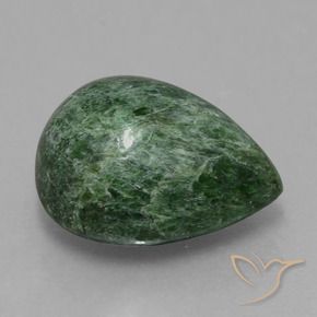 Maw-Sit-Sit Vert terreux naturelle En forme de poire, 9.99 ct, Opaque