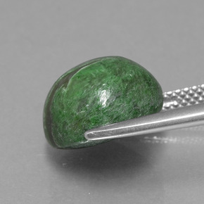 Maw-sit-sit vert naturelle coupe roude, 9,13 ct, opaque