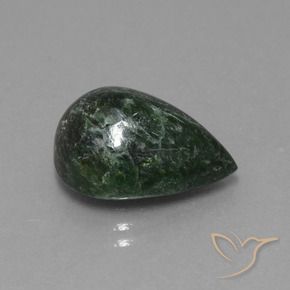 Maw-Sit-Sit Vert moyen naturelle En forme de poire, 10.04 ct, Opaque