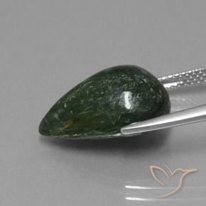 Maw-Sit-Sit Vert moyen naturelle En forme de poire, 10.04 ct, Opaque