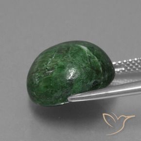 Maw-Sit-Sit Vert foncé naturelle Tour, 12.01 ct, Opaque
