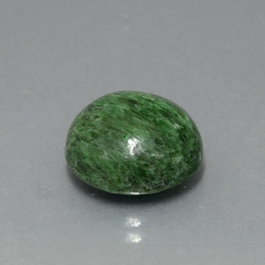 Maw-sit-sit vert naturelle coupe roude, 7,38 ct, opaque