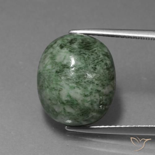 16.43ct Naturel Vert terreux Maw-Sit-Sit, ovale, Opaque