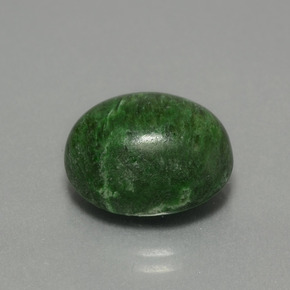 Maw-sit-sit vert naturelle coupe ovale, 12,36 ct, opaque