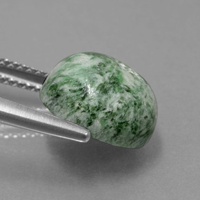 Maw-sit-sit vert naturelle coupe roude, 5,79 ct, opaque