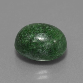 Maw-sit-sit vert naturelle coupe ovale, 10,35 ct, opaque