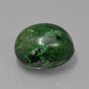 Maw-sit-sit vert naturelle coupe ovale, 9,57 ct, opaque