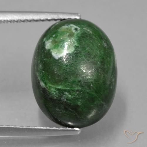 10.52ct Naturel Vert foncé Maw-Sit-Sit, ovale, Opaque